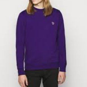PAUL SMITH Zebra Patch Crewneck Slim Fit  Sweatshirt